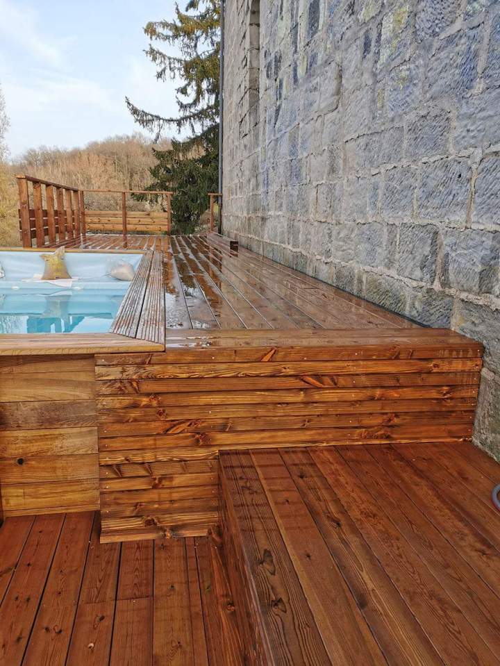 Création de terrasse extérieure Saint-Pantaléon-de-Larche