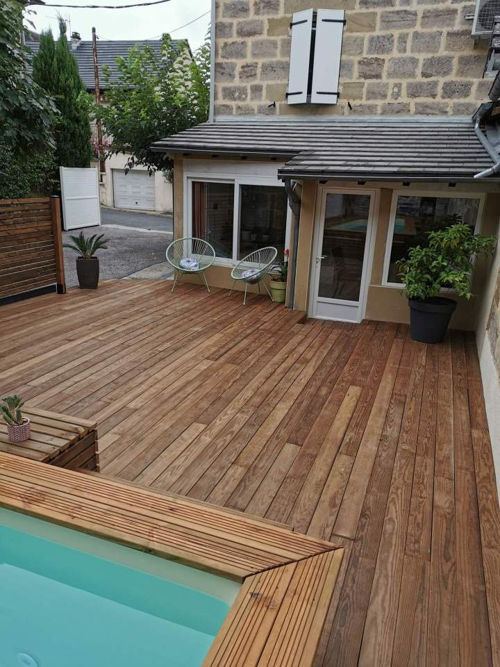 Pose de terrasse bois Saint Pantaléon de Larche